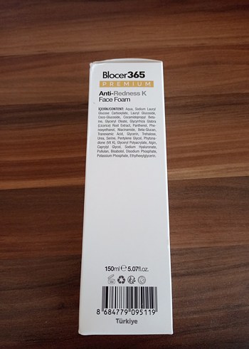 Blocer365 Anti-Redness K Yüz Köpüğü 150 ml - Görsel 3