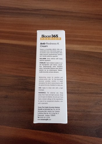 Blocer365 Anti-Redness K Krem 50ml - Görsel 2