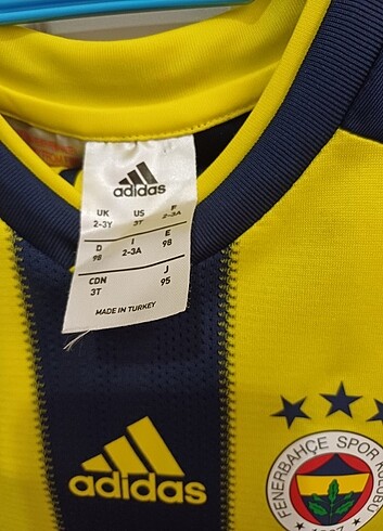 2 Yaş Beden lacivert Renk FENERBAHÇE ORJİNAL FENERIUM ÇUBUKLU FORMA 2 -3 YAŞ