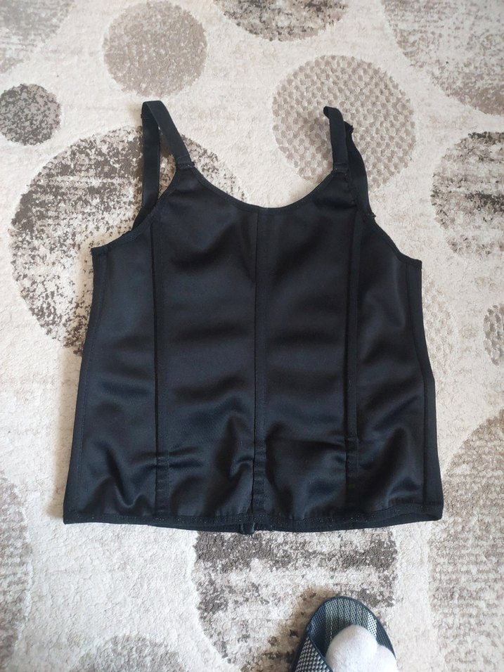 Siyah Balenli kadın Korse - Görsel 4