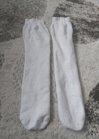 Beyaz erkek çocuk tozluk, Yumuşak Kumaş - Görsel 3