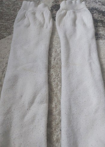 Beyaz erkek çocuk tozluk, Yumuşak Kumaş - Görsel 2