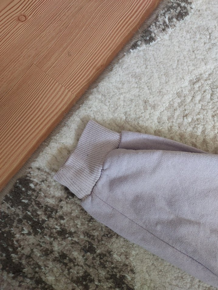 Mor Kapüşonlu Rahat Kesim Kadın Sweatshirt - Görsel 3