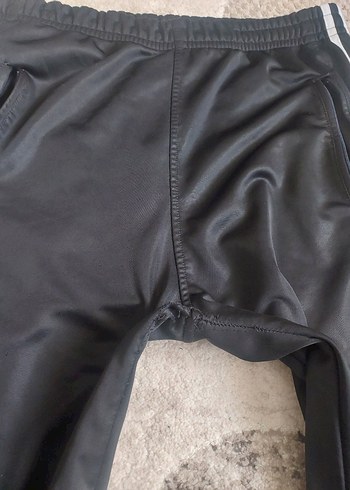 akt beyaz Şeritli Siyah Kadın Eşofman Altı - Görsel 3