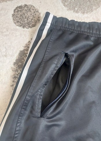 akt beyaz Şeritli Siyah Kadın Eşofman Altı - Görsel 4