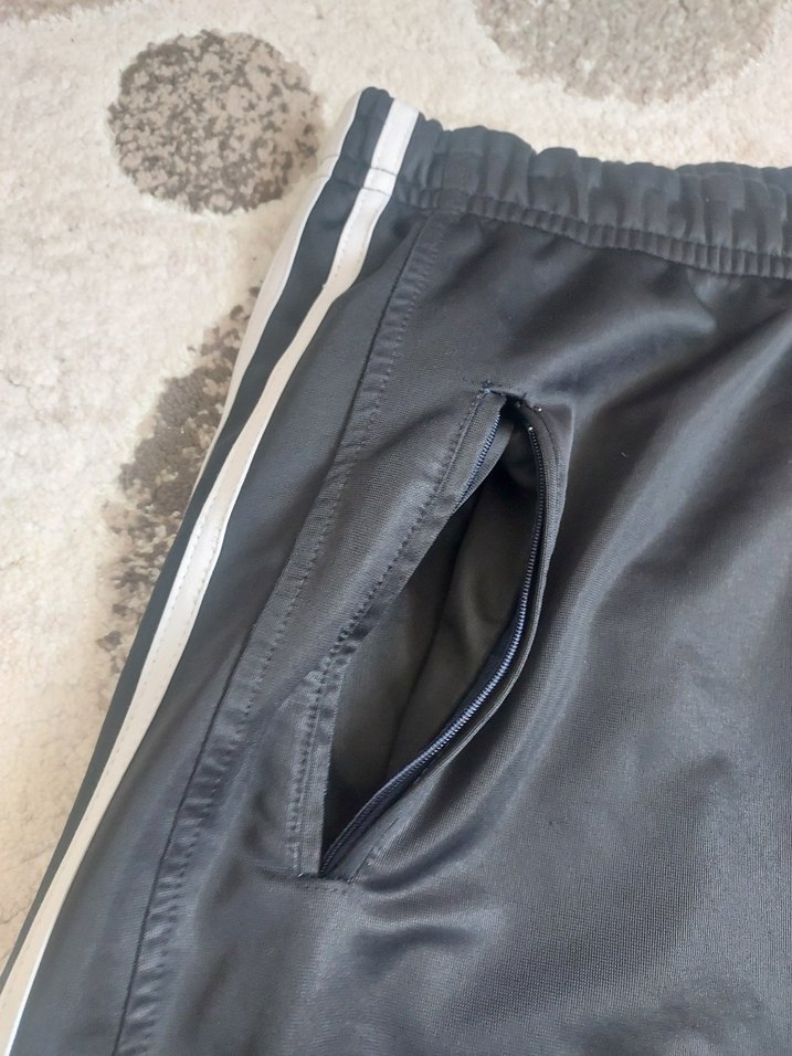 akt beyaz Şeritli Siyah Kadın Eşofman Altı - Görsel 4