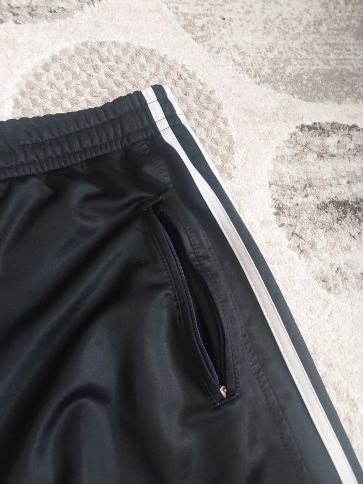 akt beyaz Şeritli Siyah Kadın Eşofman Altı - Görsel 5