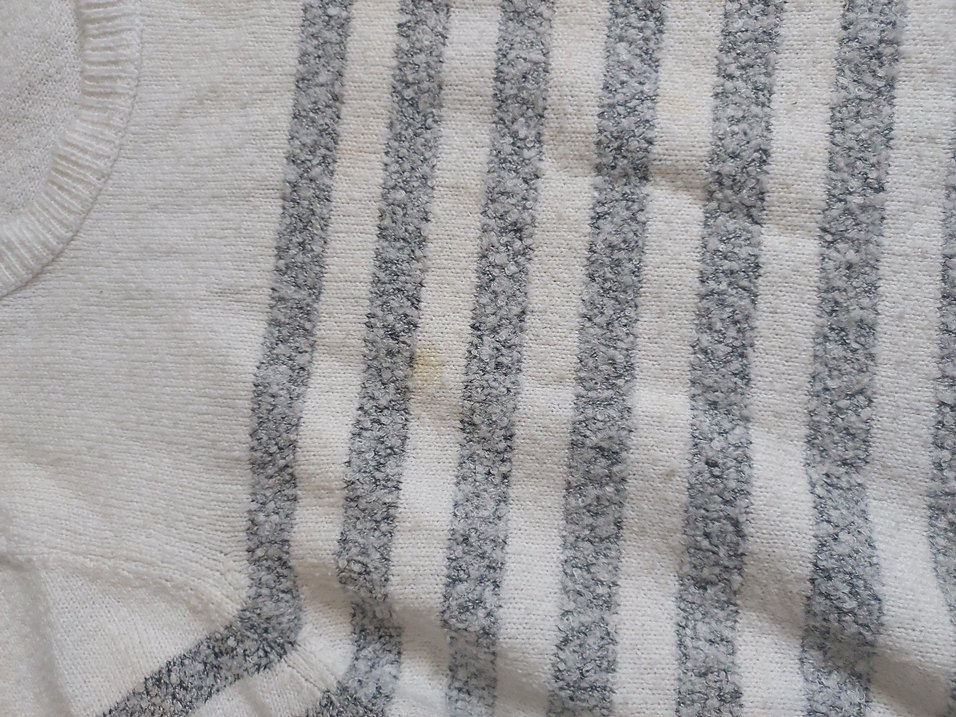 lc waikiki Gri Çizgili Kadın Triko Kazak - Görsel 4