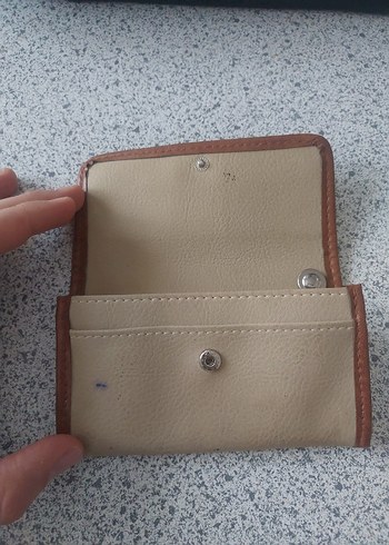 Bej Deri Kadın Cüzdanı, Kayışlı - Görsel 3