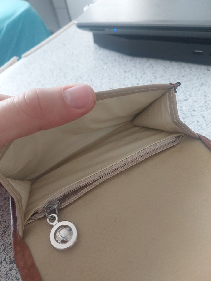 Bej Deri Kadın Cüzdanı, Kayışlı - Görsel 5