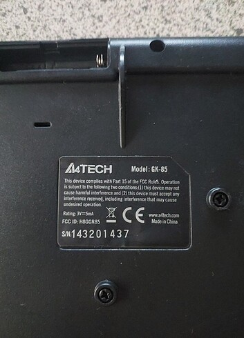 a4 tech gk 85 kablosuz klavye - Görsel 4