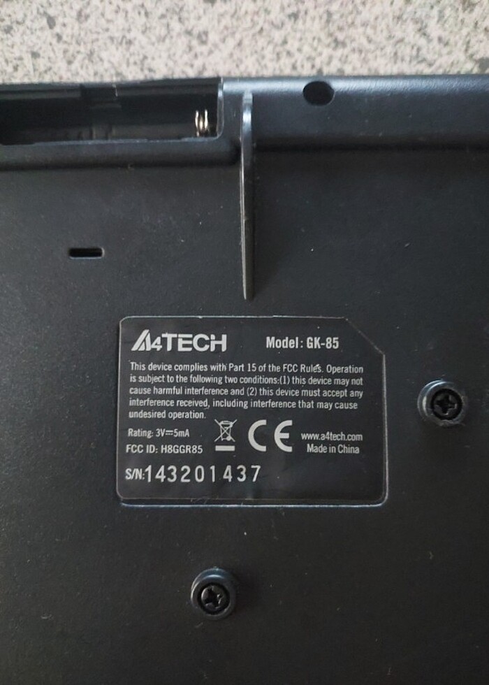 a4 tech gk 85 kablosuz klavye - Görsel 4