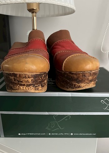 Seda marka Kahverengi Deri Dolgu Topuk Espadril - Görsel 8