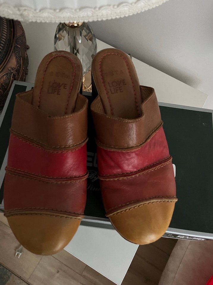 Seda marka Kahverengi Deri Dolgu Topuk Espadril - Görsel 4