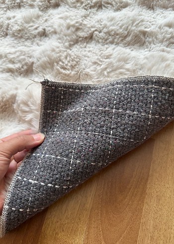 Bej Gri Modern Düz Dokulu Halı