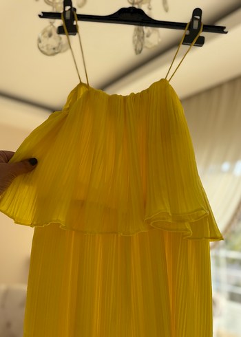 Zara Sarı Pilili Askılı Tlum