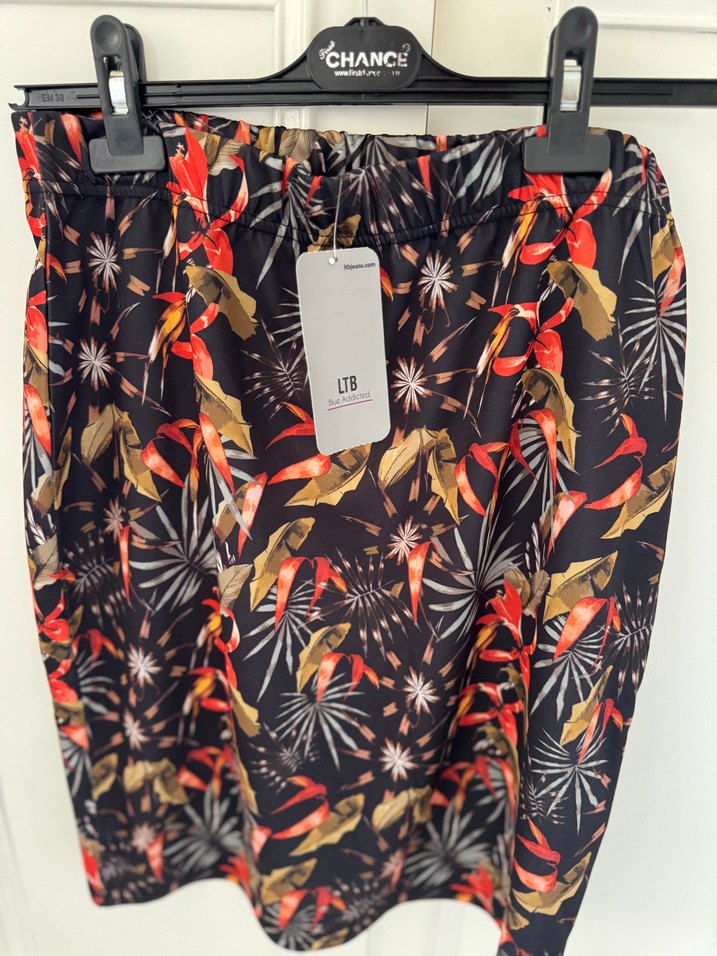 Erkek Çok Renkli Bohem Desenli Mini Etek - Görsel 3