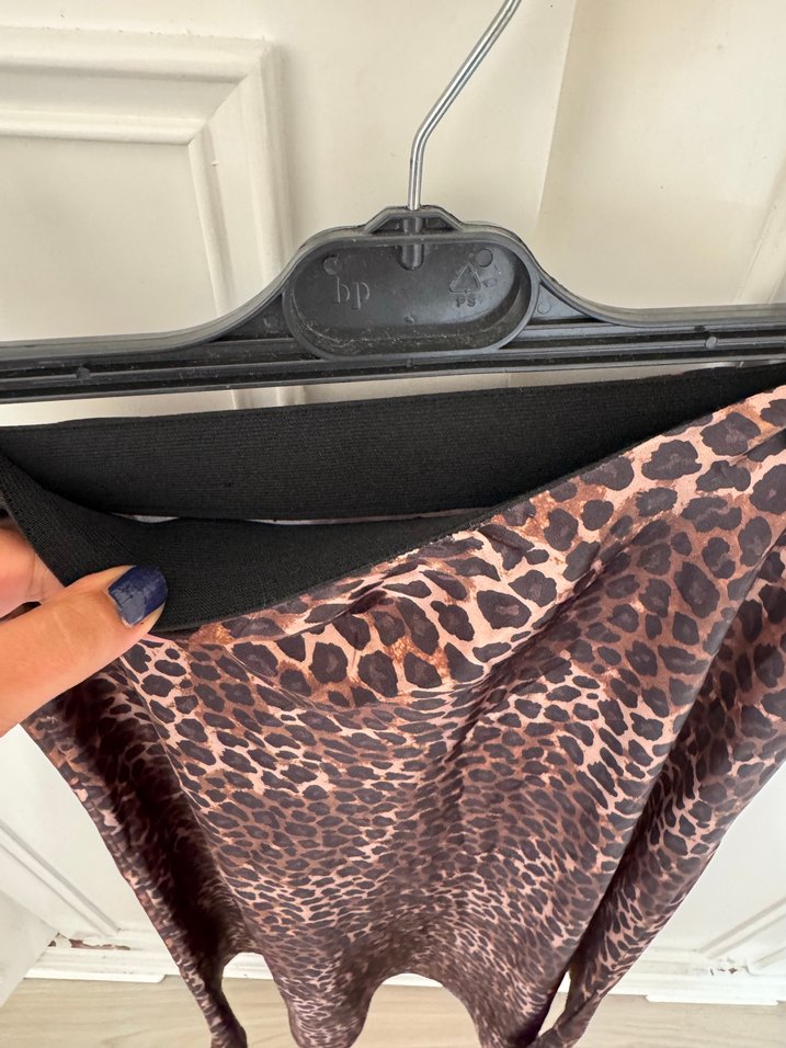 Kahverengi Leopar Desenli seten etek - Görsel 3
