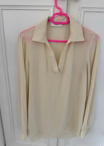 ROMAN MARKA KREM RENK İPEK GÖMLEK - Görsel 2