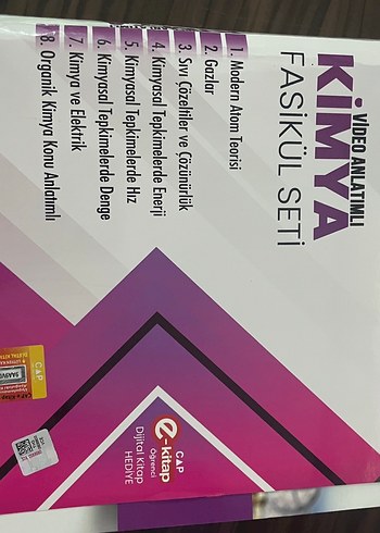  AYT Kimya Fasikül Seti Video Anlatımlı