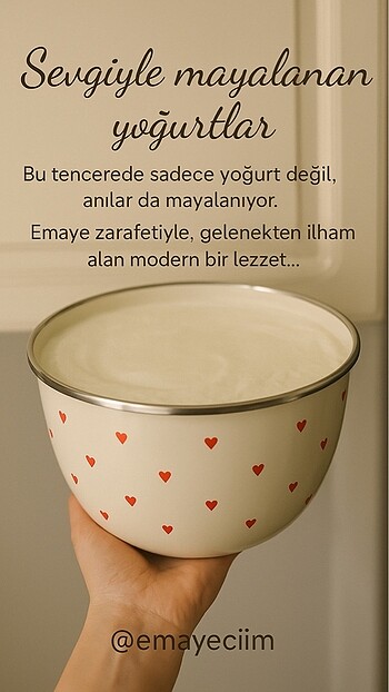 Diğer Kalpli büyük boy Emaye tencere