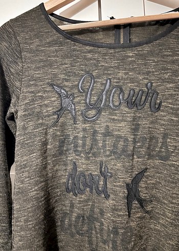 Yeşil örme Midi Tunik - Görsel 2