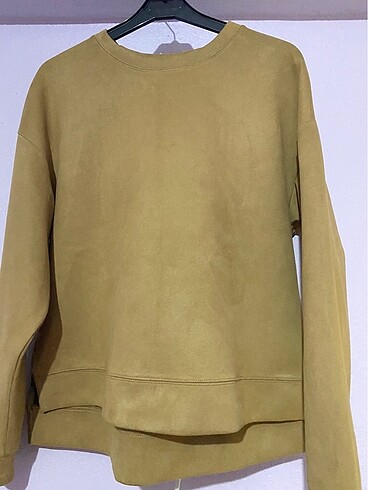 Kadife kumaş sweatshirt