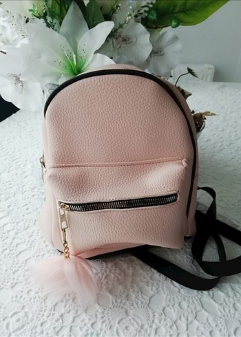 Pembe Kadın Sırt Çantası - Görsel 2