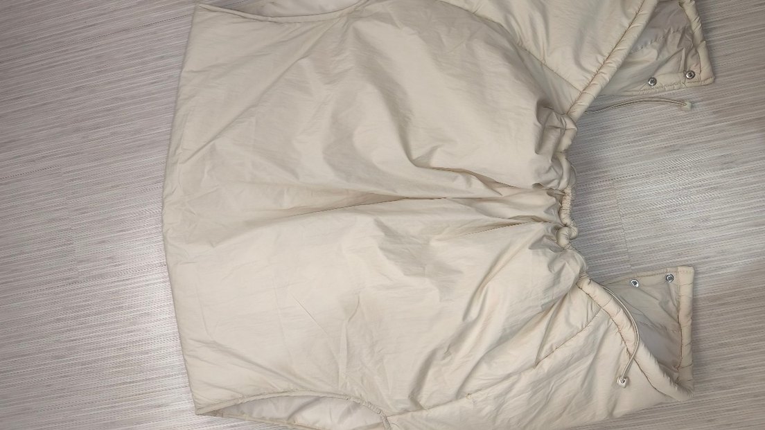 çıtçıt düğmeli Bej Kadın Midi Yelek - Görsel 5