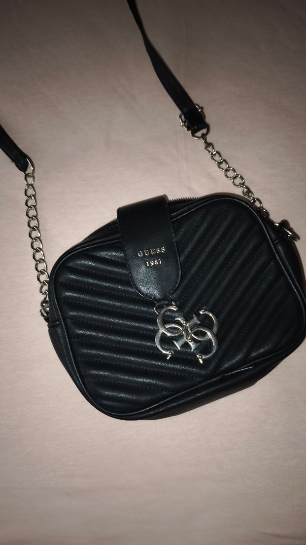 Siyah Parlak Deri Kadın Omuz Çantası - Görsel 2