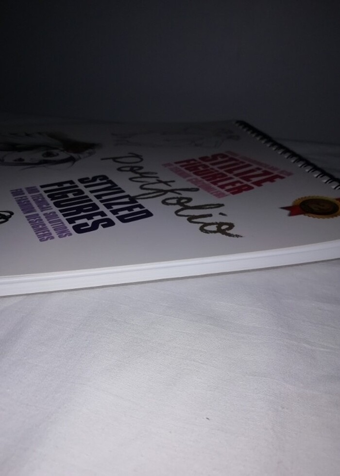 Moda tasarım çizim defteri  - Görsel 5