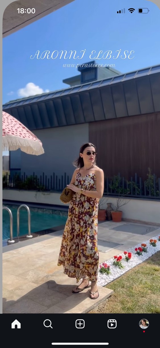 Bohem Çok Renkli Uzun Elbise - Görsel 2