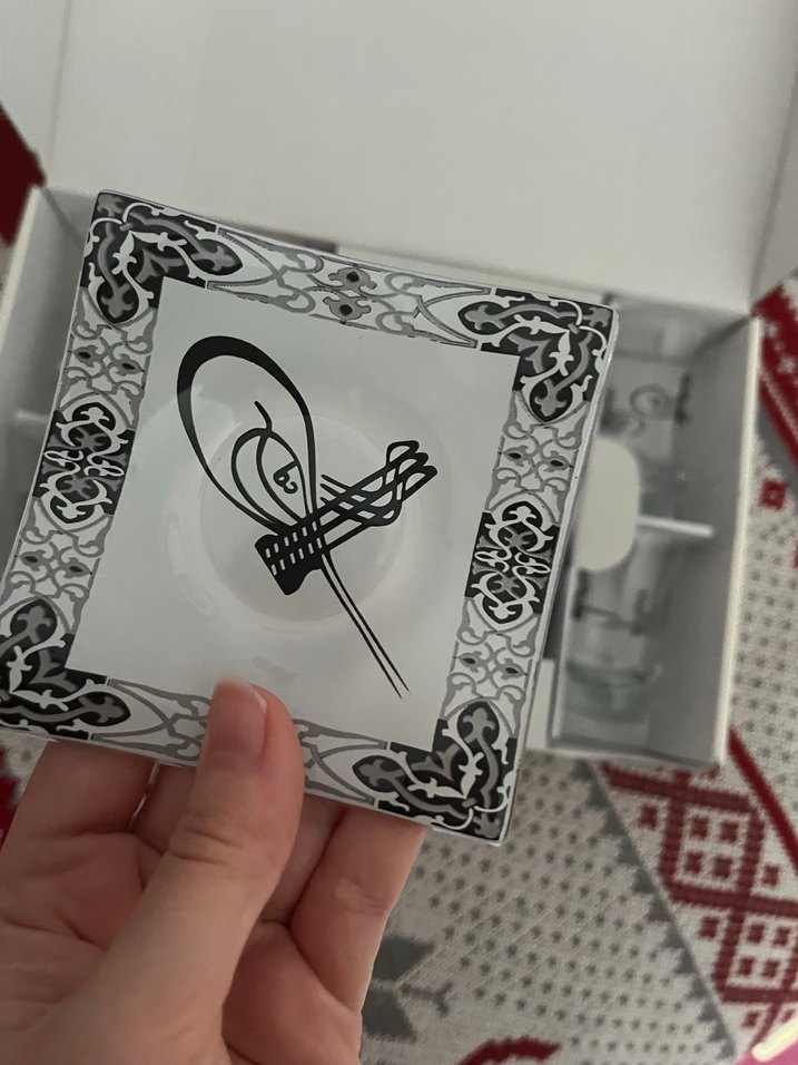 Desenli 6'lı Cam Bardak Seti - Görsel 2