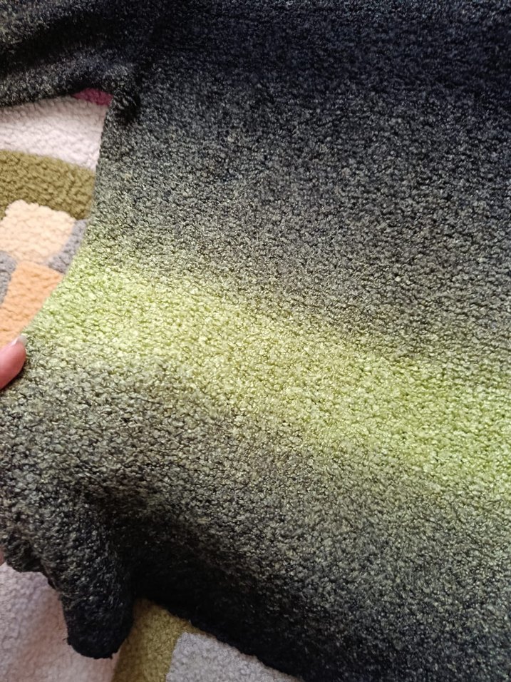 Fosfor yeşili Balıkçı Yaka Örgü Kazak - Görsel 2