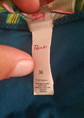 36 Beden Çok Renkli Bohem Kadın Bikini Takımı