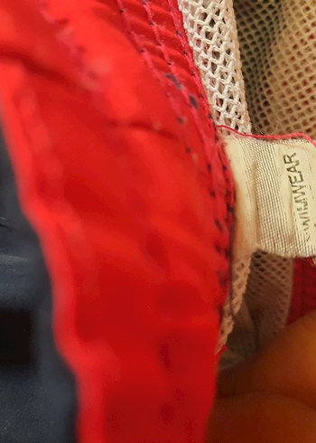 Düz lacivert Kemerli Erkek Mini Şort - Görsel 5