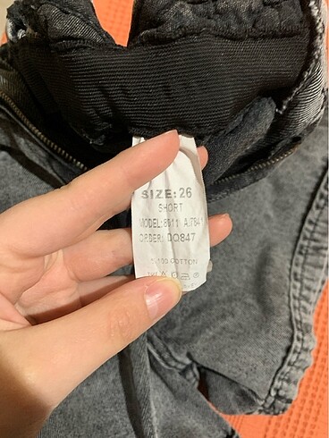 26 Beden gri Renk Şort
