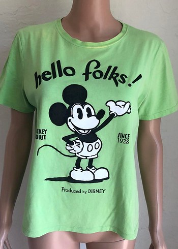 Zara Mickey Mouse Baskılı Kadın Tişört