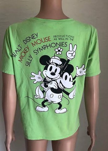 Zara Zara Mickey Mouse Baskılı Kadın Tişört