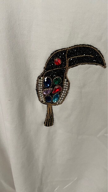 Beymen Club Beymen papağan taşlı tshirt