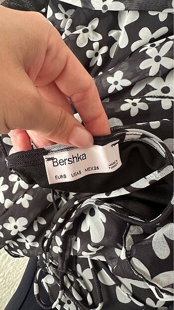Bershka Çiçekli Elbise