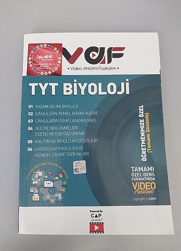 Çap Yayınları TYT Biyoloji Fasikülleri 