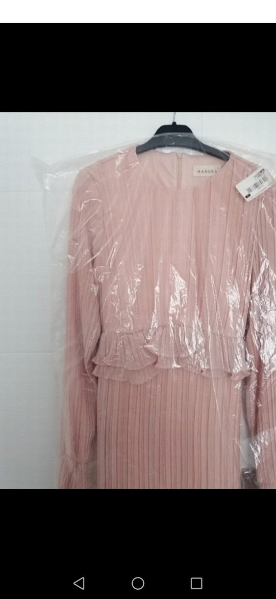 Manuka pilise detaylı uzun elbise - Görsel 2