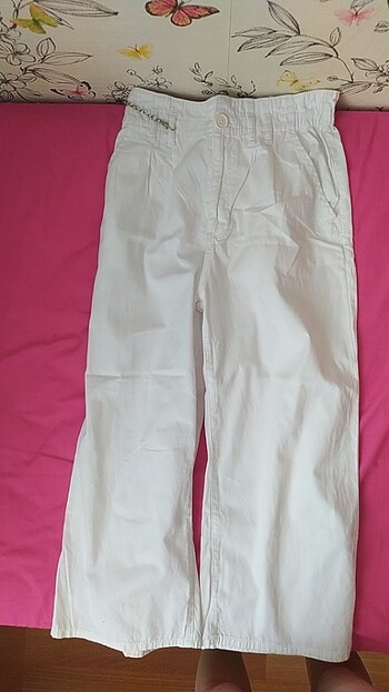 DeFacto beyaz bol kesim pantolon 