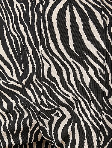 l Beden Koton Sıfır Zebra Pantolon