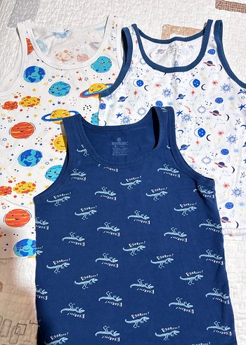 Çocuk Renkli Baskılı Atlet Seti - Görsel 2