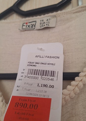 Bej Midi Keten Kadın Ceket - Görsel 6