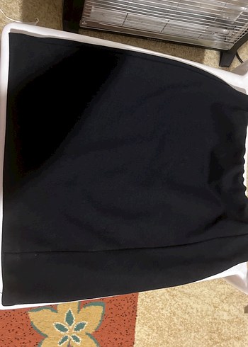Siyah Midi Kadın Mini Etek