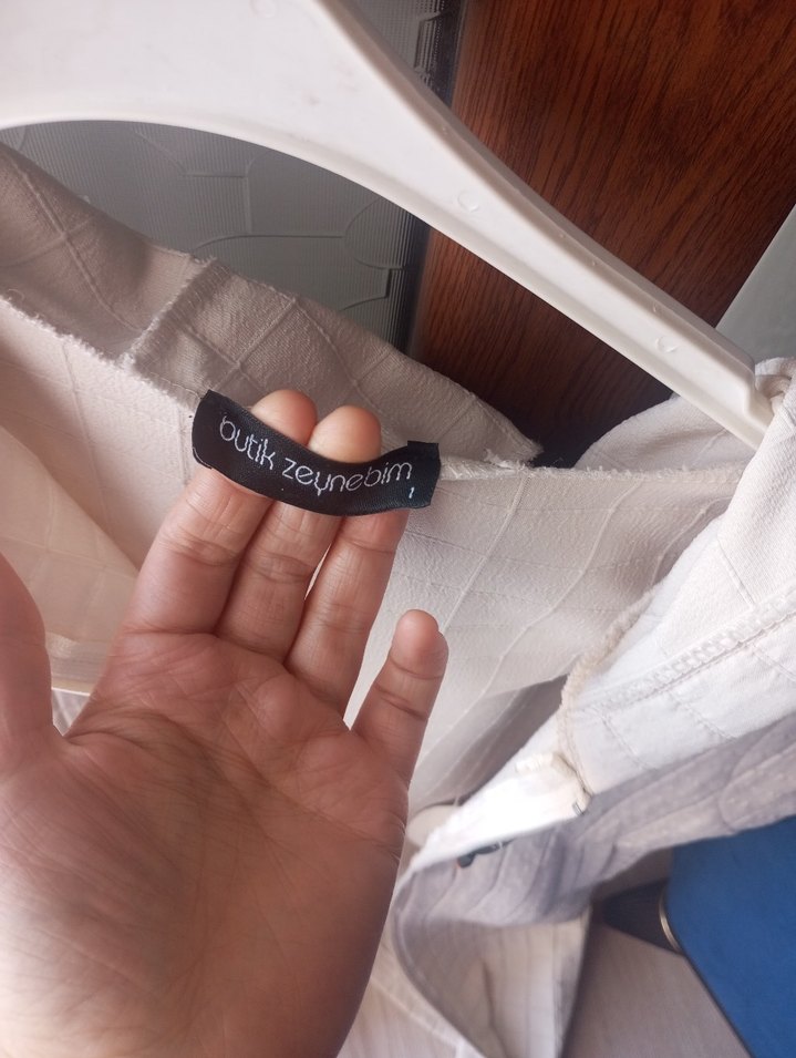 Yüksek Yakalı, Fermuarlı Kadın Kolsuz Keten Yelek - Görsel 3