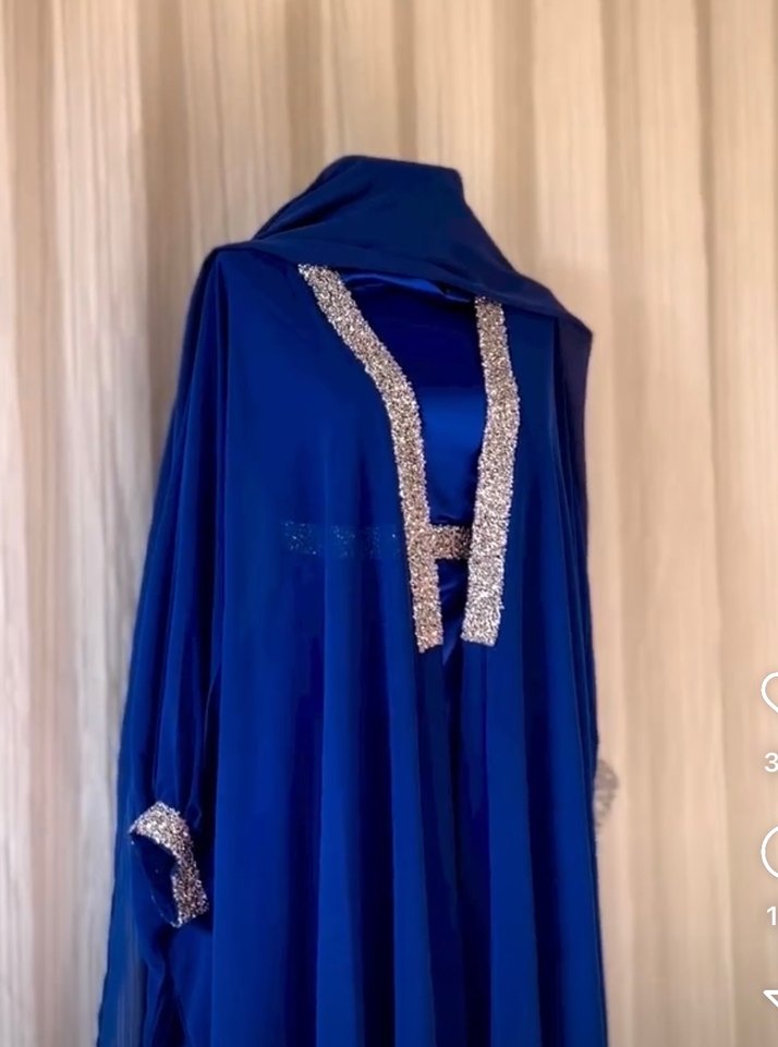 Uzun Mavi Bohem Salaş Kadın Abiye - Görsel 2